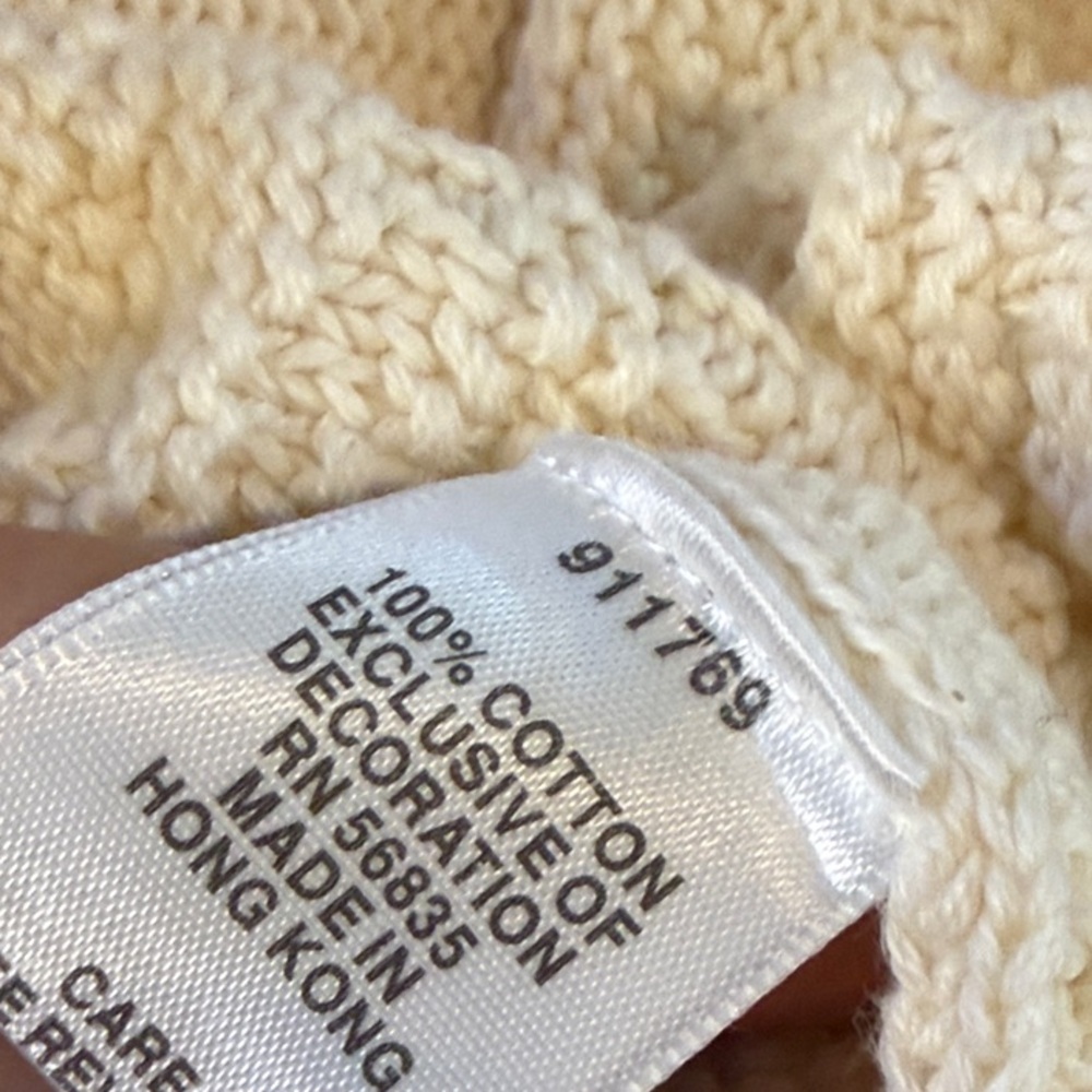 Cabela's Cream Knit Sweater Top - Picture 4 of 4